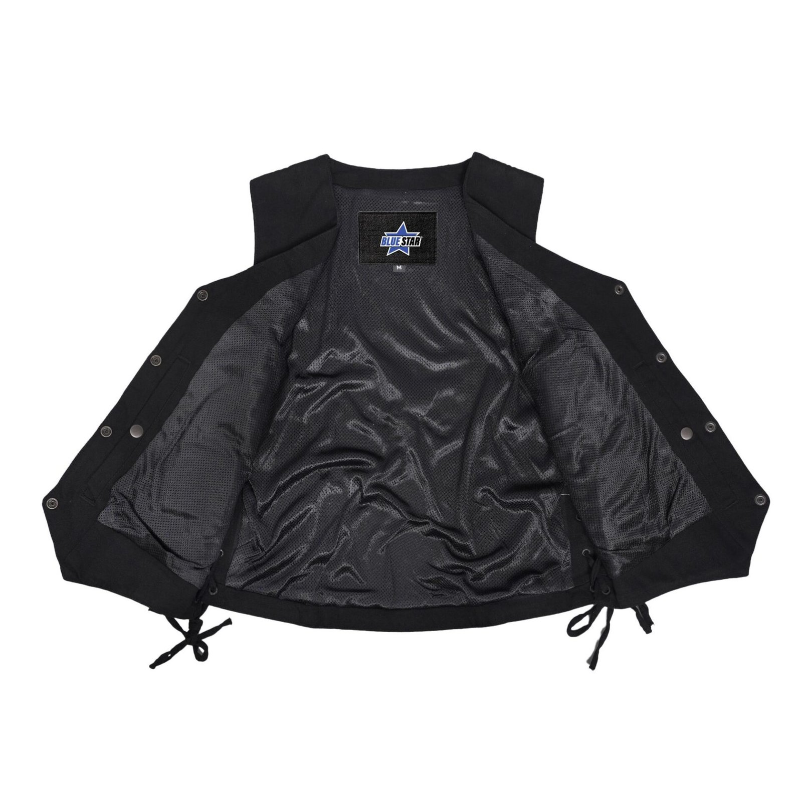 BSM2519 Women's Denim Classic Side Lace Vest - Image 5