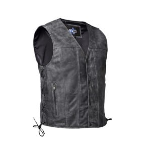 BSM1530 Men's Gray Single Back Panel Concealed Carry Vest