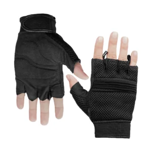 BSM3310 Synthetic Leather/ Mesh Fingerless Glove