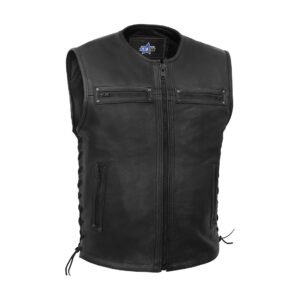 BSM1563 Men's Zipper Front Single Back Panel Concealed Carry Vest