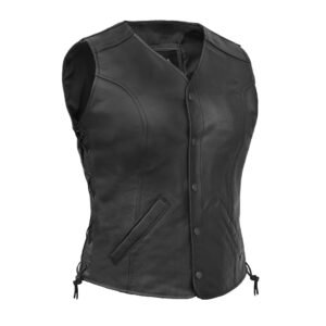 BSM2513 Women's Stylish Longer Body &frac34; Vest - Side Laces