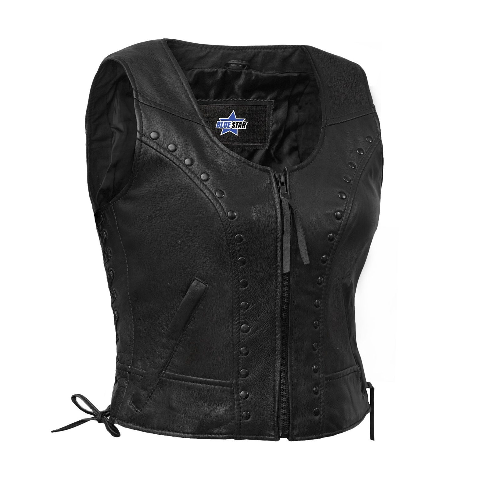 BSM2516 Women's Lightweight Vest with Rivets Detailing