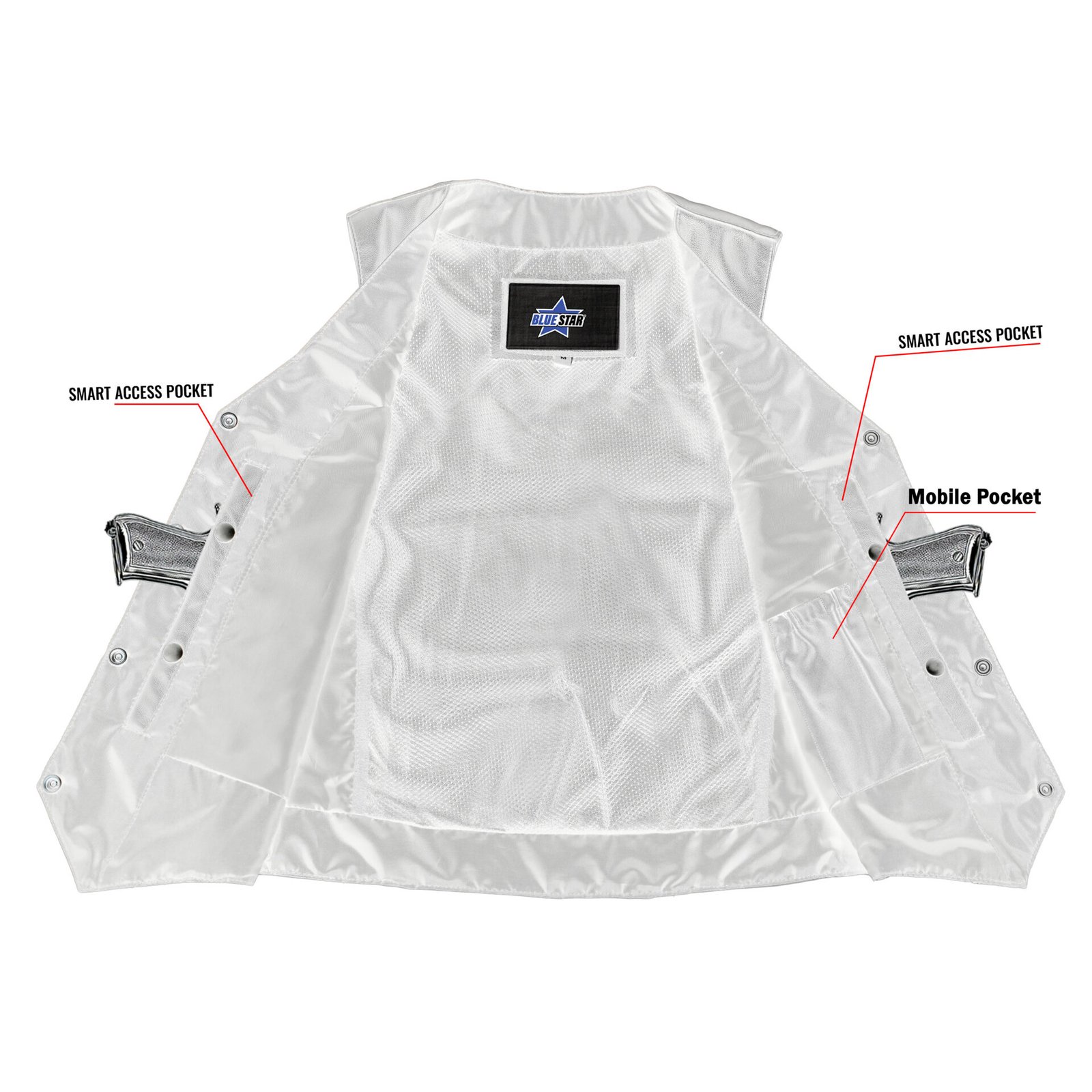BSM2510 Women's Classic Plain Side Vest - Image 4