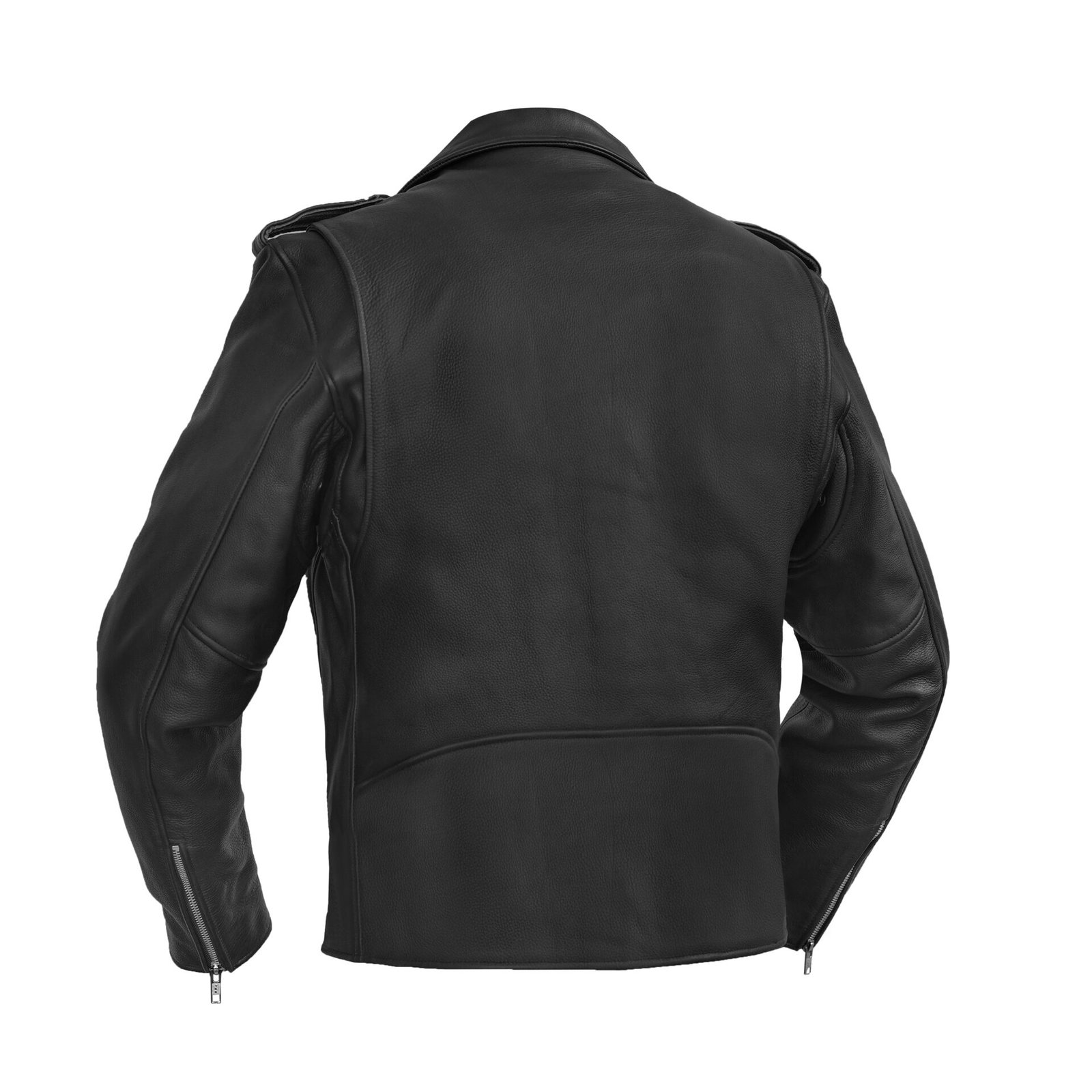 BSM1114 Men's Classic Plain Side Police Style M/C Jacket - Image 2