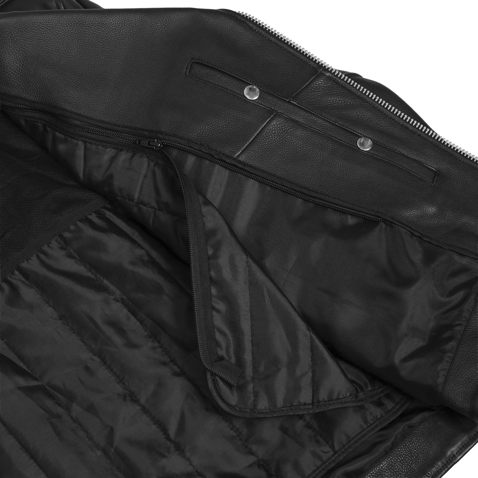 BSM1114 Men's Classic Plain Side Police Style M/C Jacket - Image 6