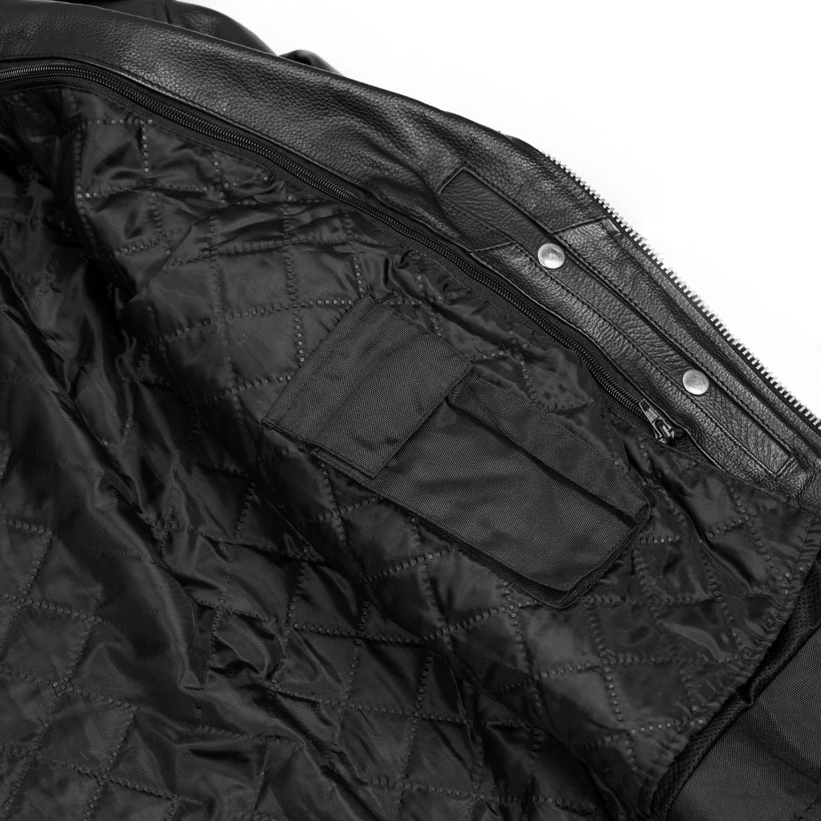 BSM1146 Men's Eagle Embossed Live To Ride - Ride To Live Classic Black Leather Mot - Image 10