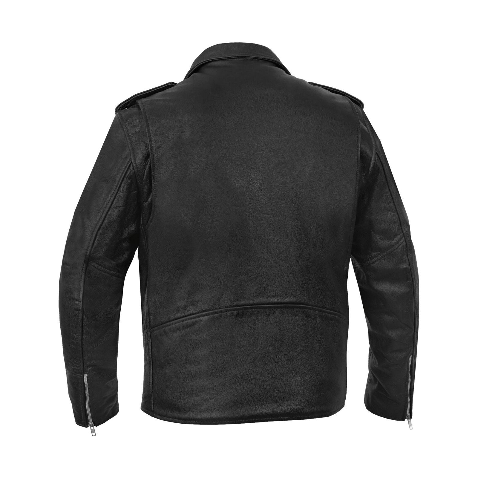 BSM1121 Motorcycle Armored Classic Biker Leather Jacket - Image 2