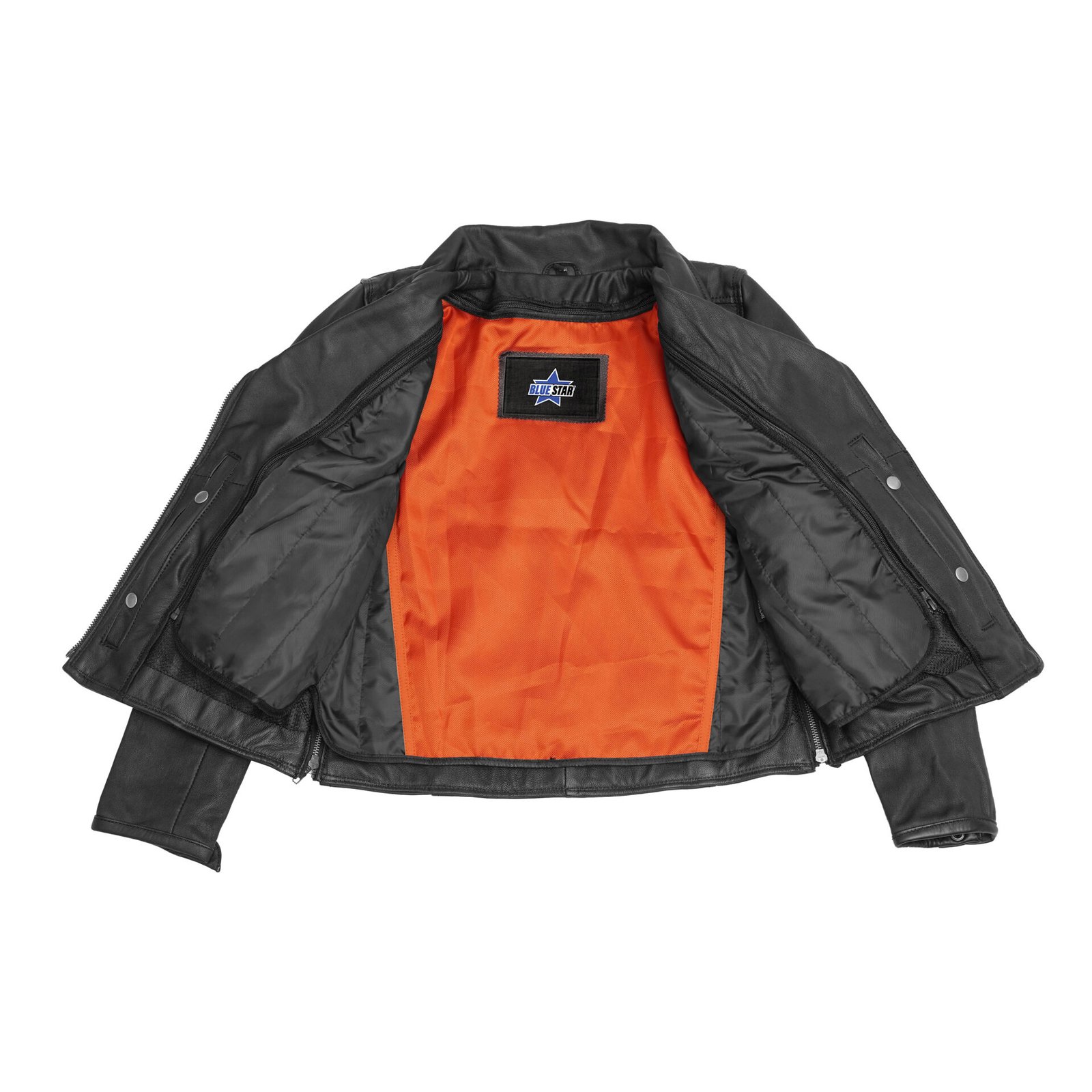 BSM2109 Women's Modern Longer Beltless Biker Jacket - Image 3