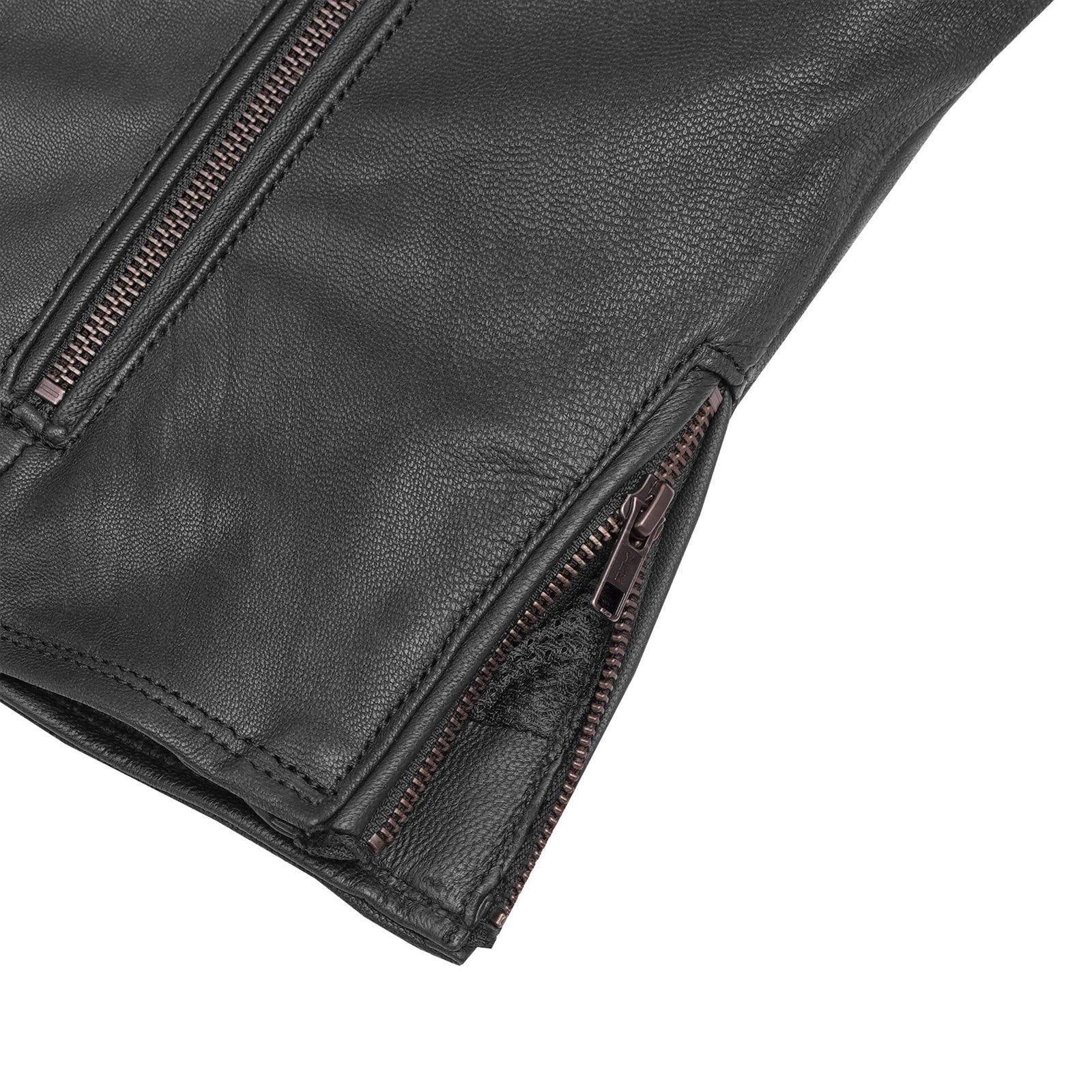 BSM2109 Women's Modern Longer Beltless Biker Jacket - Image 5