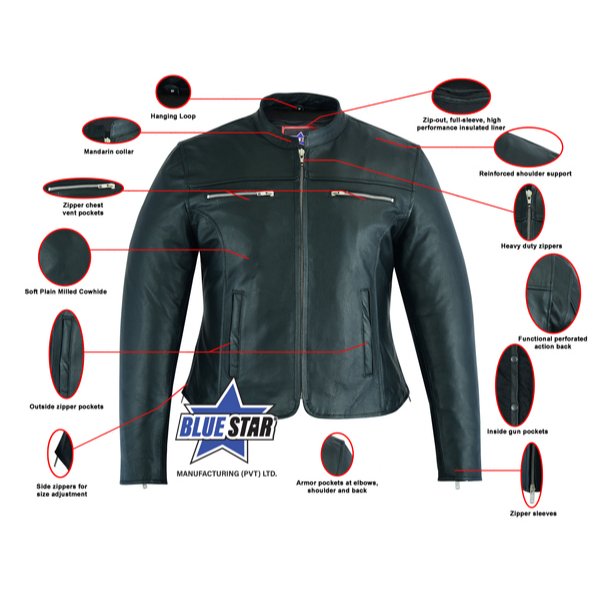 BSM2115 Women's Full Cut Jacket /Jazzy look - Image 3