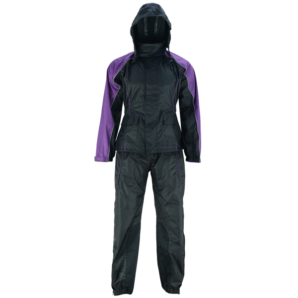 BSM3705 Women's Rain Suit (Purple) - Blue Star Manufacturing (PVT) LTD.