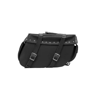 BSM4537 TWO STRAP SADDLE BAG W/ STUDS