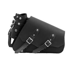 BSM4547 LEFT SIDE SYNTHETIC LEATHER SWING ARM BAG W/BOTTLE HOLDER