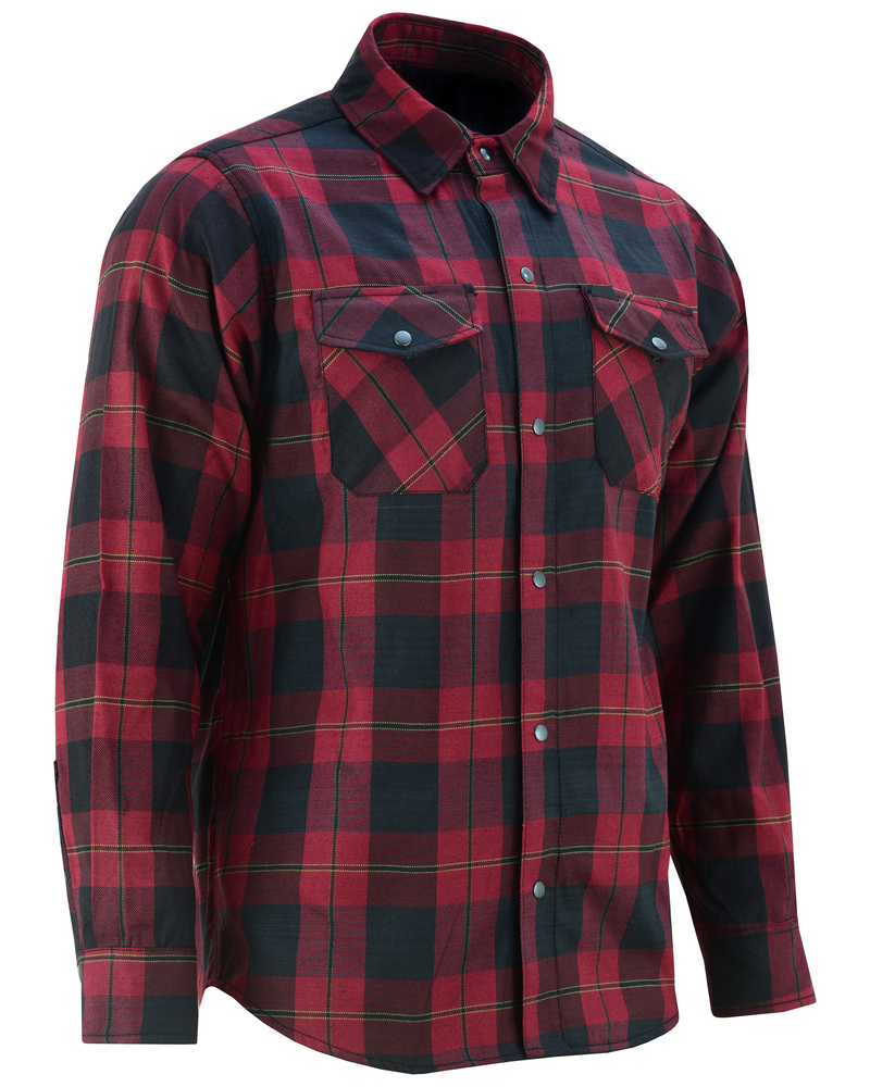 BSM1158 Flannel Shirt - Red and Black - Blue Star Manufacturing (PVT) LTD.