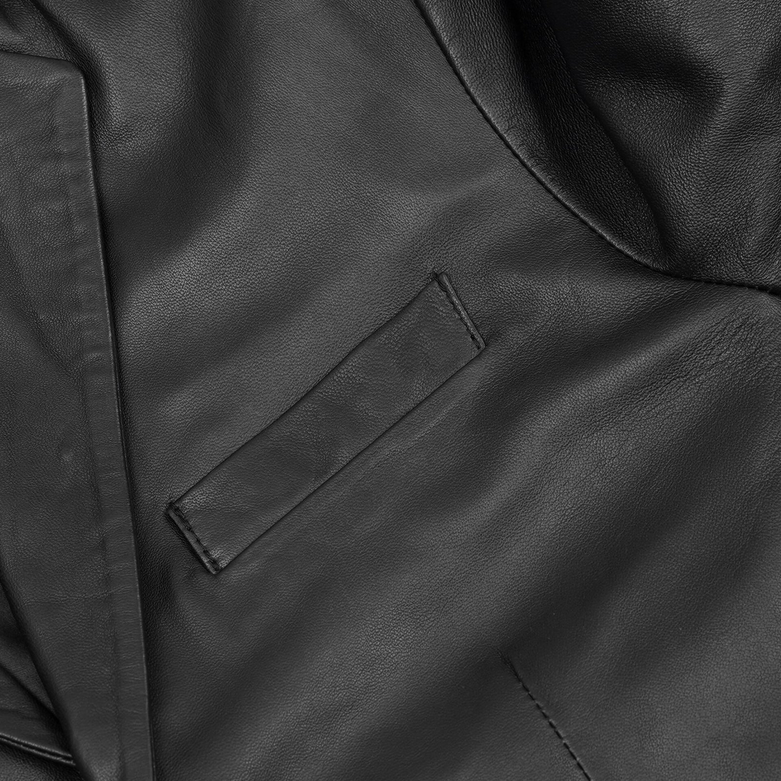 BSM1148 Men’s Sheep Skin Leather Blazer - Image 11