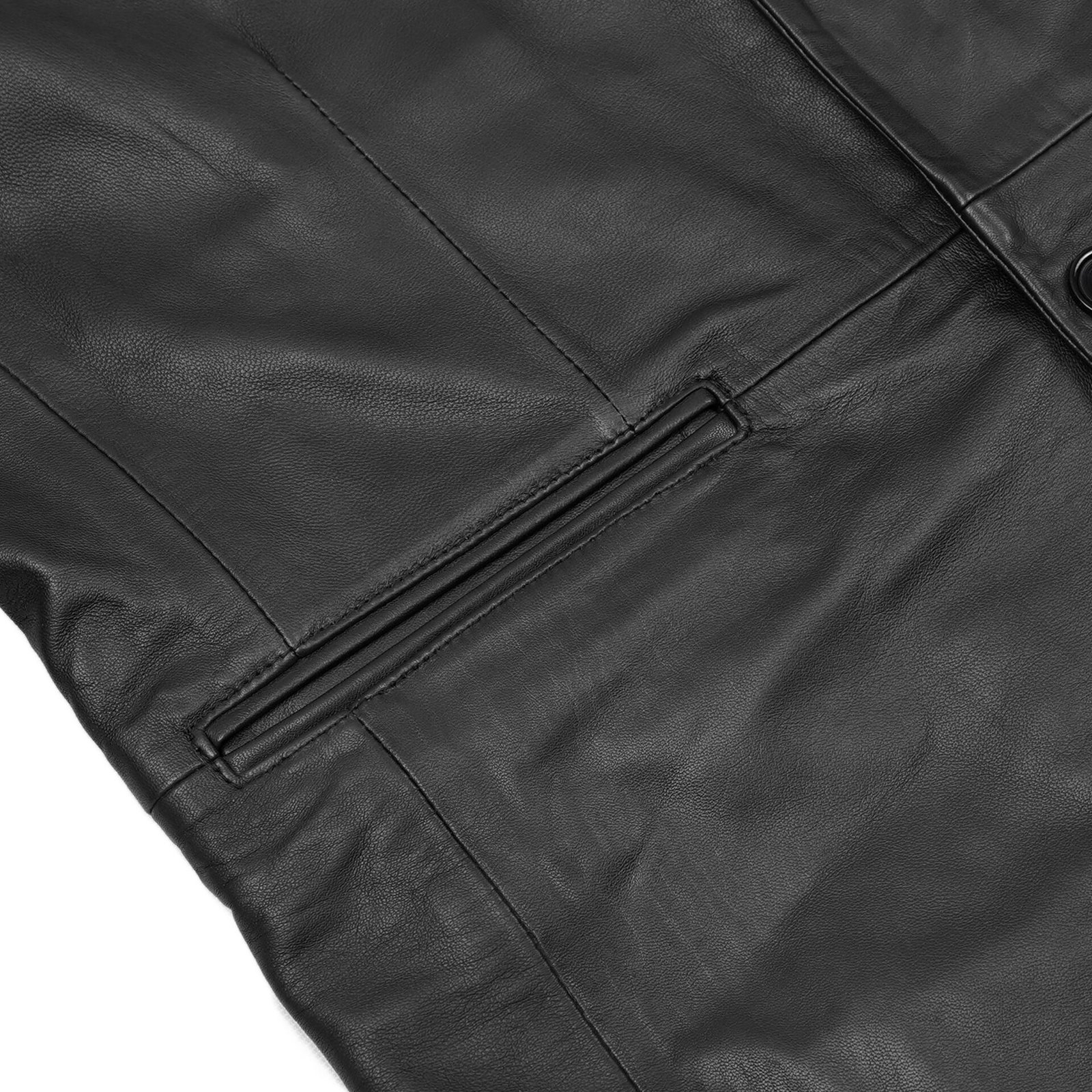 BSM1148 Men’s Sheep Skin Leather Blazer - Image 9