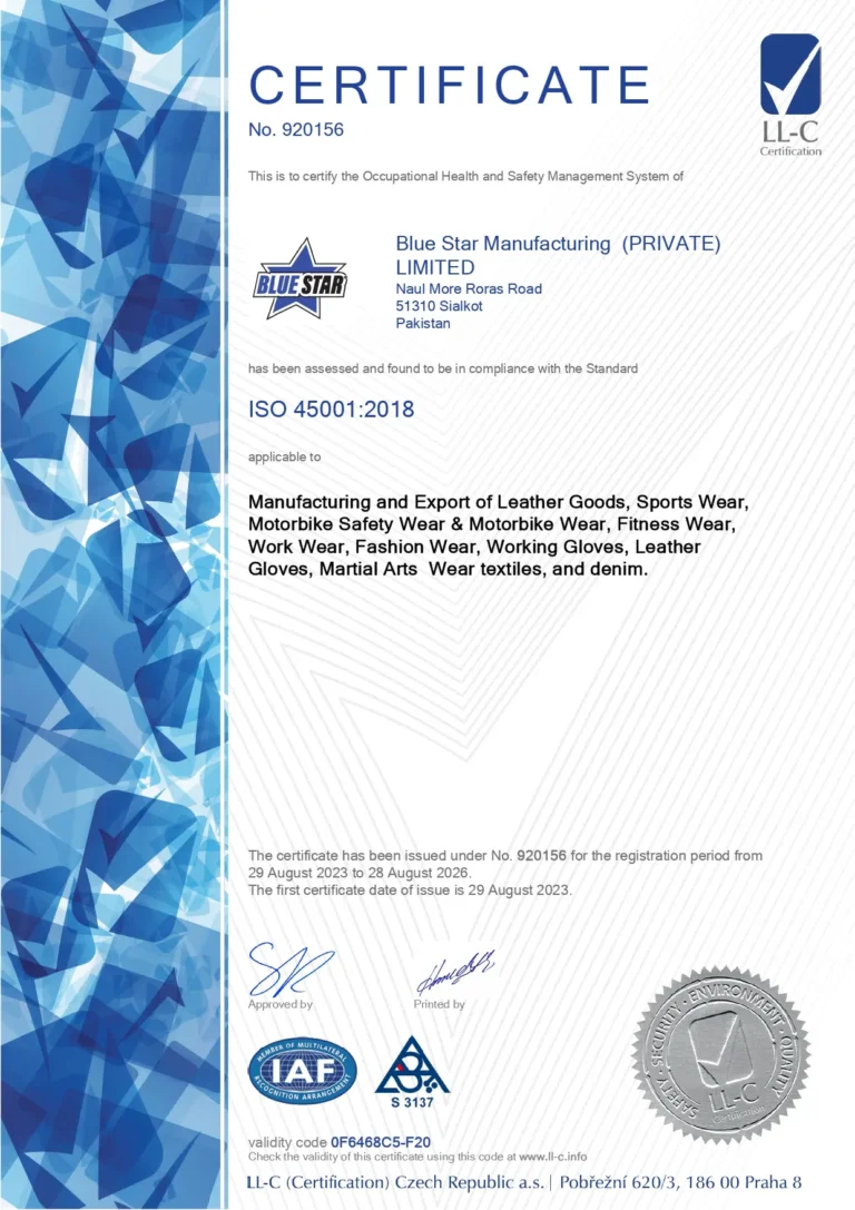 Blue Star Manufacturing (PRIVATE) LIMITED - ISO 45001_page-0001