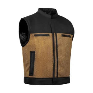 BSM4610 - Blaze Olive Men’s Motorcycle Mesh Vest