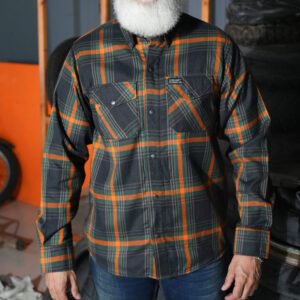 BSM4636 Sprucer Men’s Blue and Green Flannel Shirt