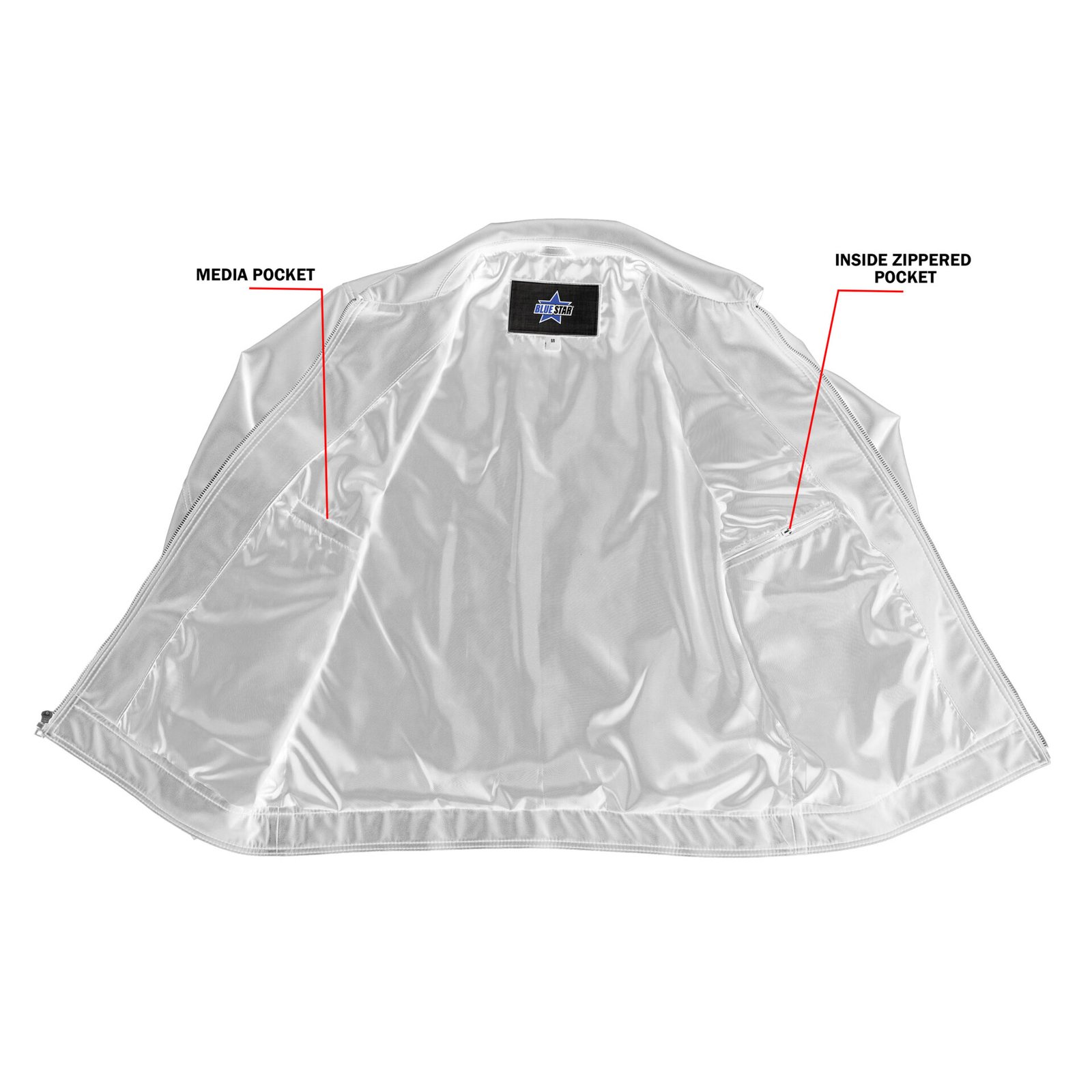 BSM4656 Jet Pace Men’s Faux Leather Motorcycle Jacket - Image 4