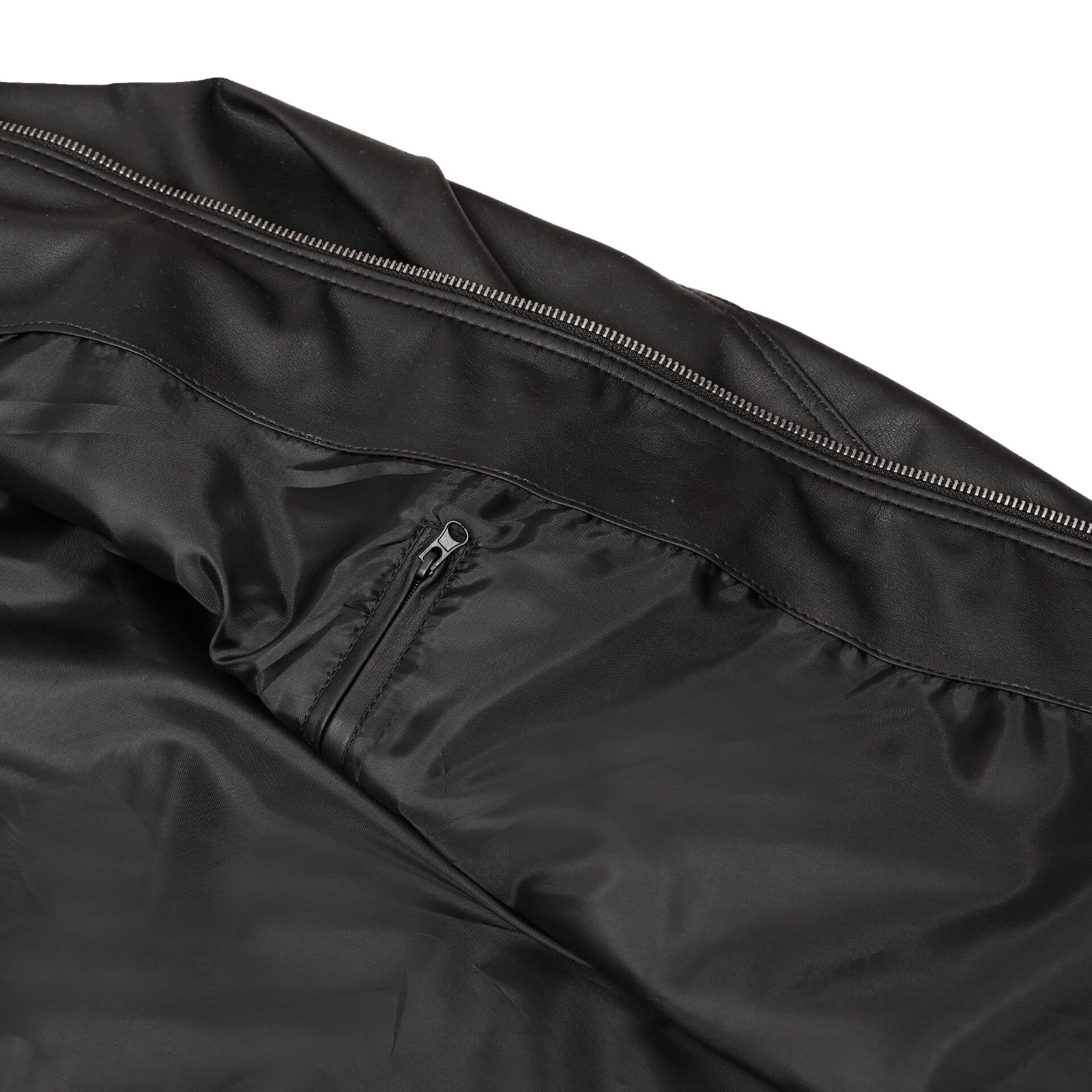 BSM4656 Jet Pace Men’s Faux Leather Motorcycle Jacket - Image 6