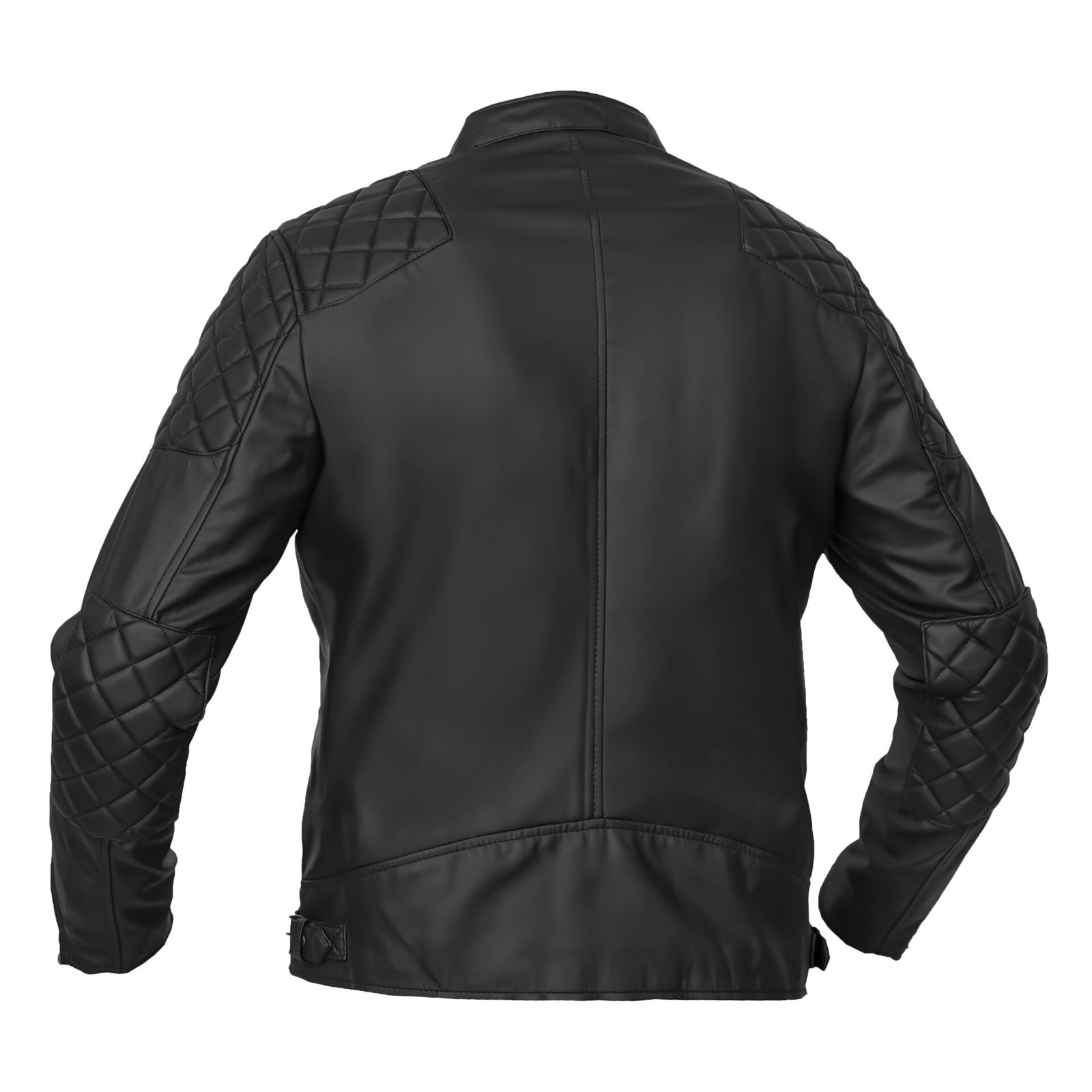 BSM4657 Venture Guard Men’s Faux Leather Motorcycle Jacket - Image 2