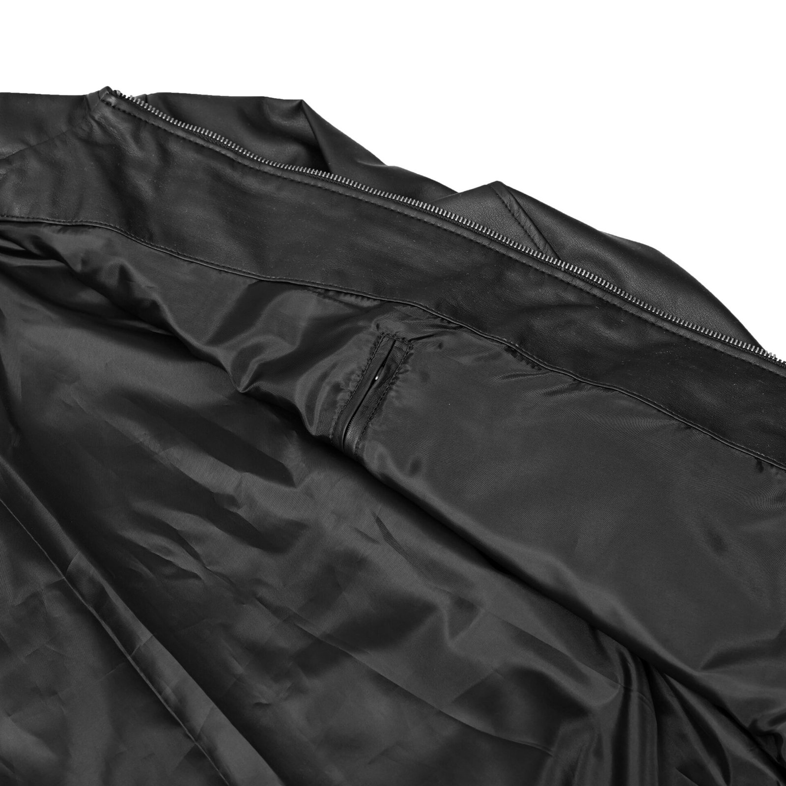 BSM4657 Venture Guard Men’s Faux Leather Motorcycle Jacket - Image 6