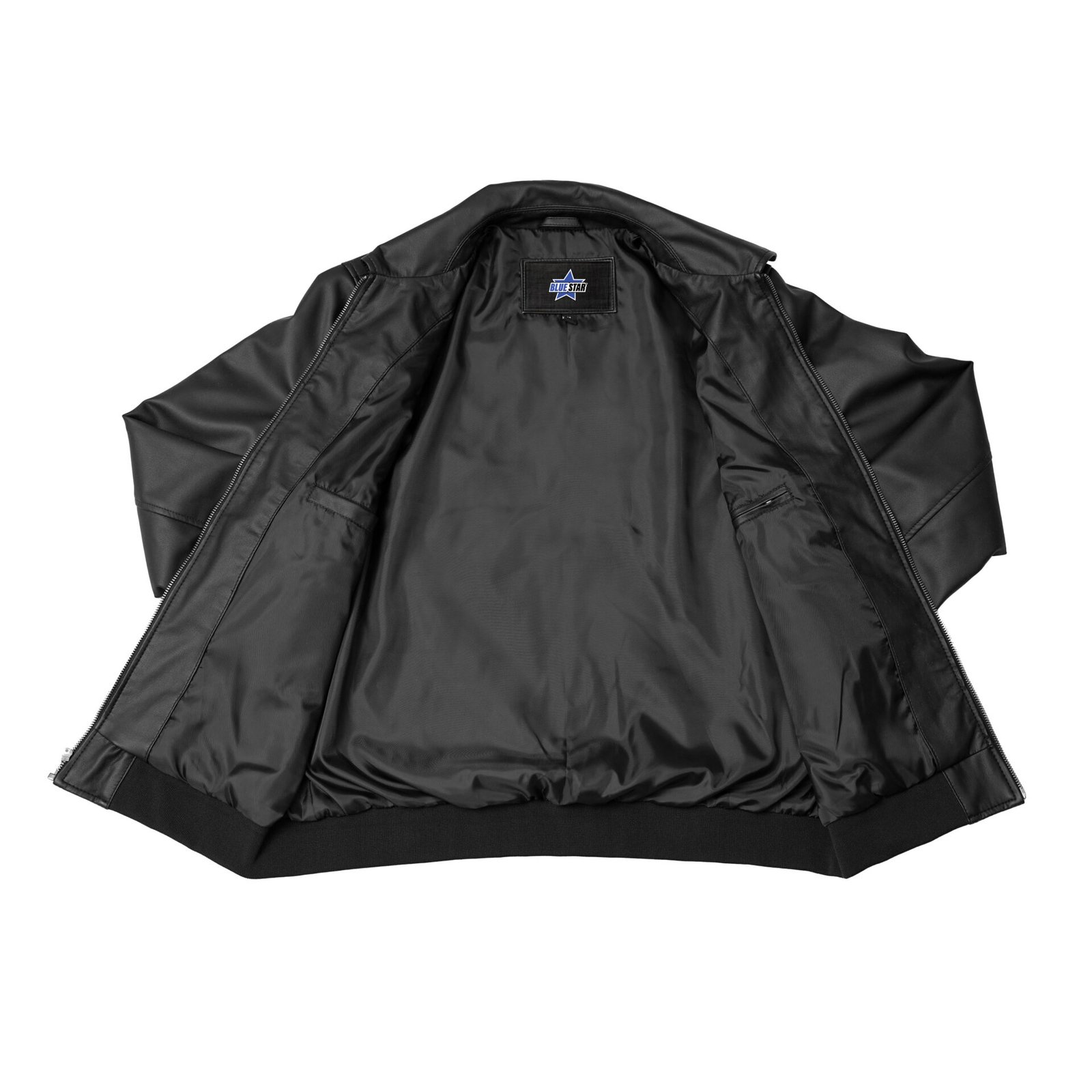 BSM4659 Midnight Forge Men’s Faux Leather Motorcycle Jacket - Image 5