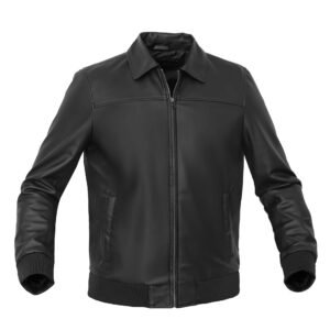 BSM4659 Midnight Forge Men’s Faux Leather Motorcycle Jacket