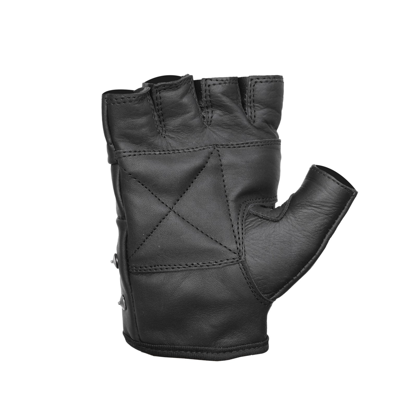 BSM4661 Road Rebel Fingerless Motorcycle Gloves - Image 2
