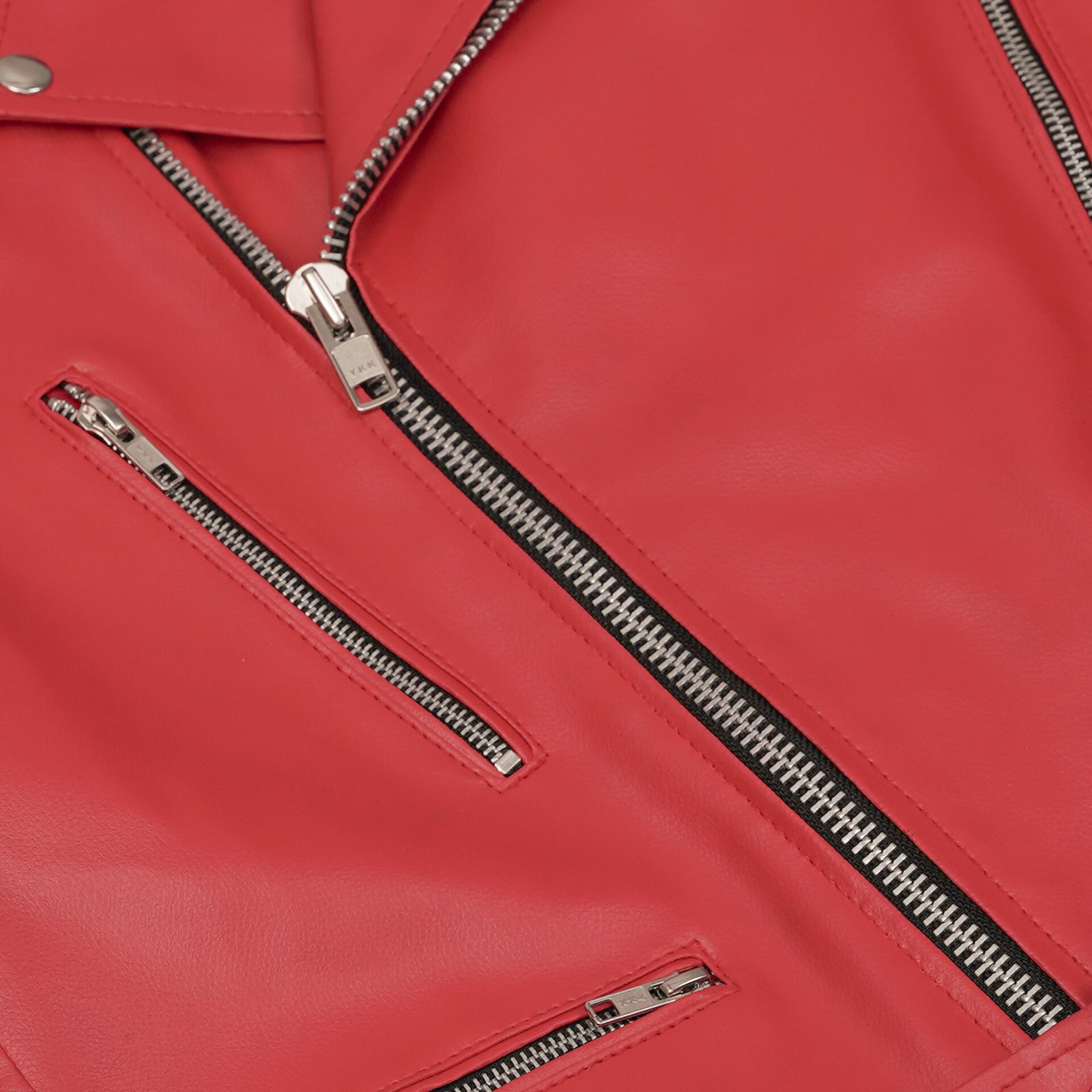 BSM4664 Crimson Firebrand Men’s Faux Leather Motorcycle Jacket - Image 8