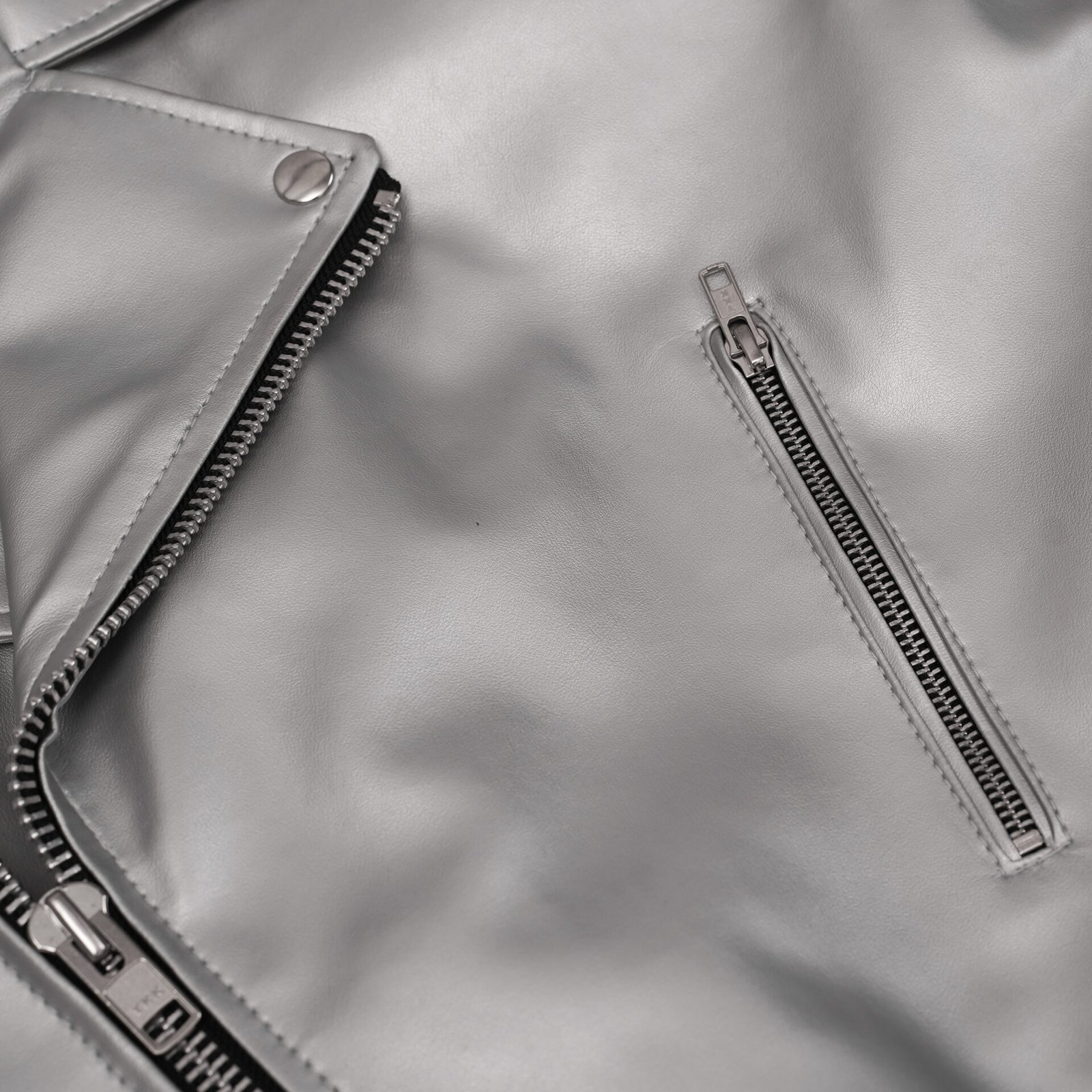 BSM4666 Iron Phantom Men’s Faux Leather Motorcycle Jacket - Image 8