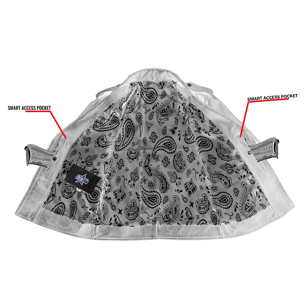 BSM4667 Violet Vixen Women’s Leather Motorcycle Jacket - Image 4