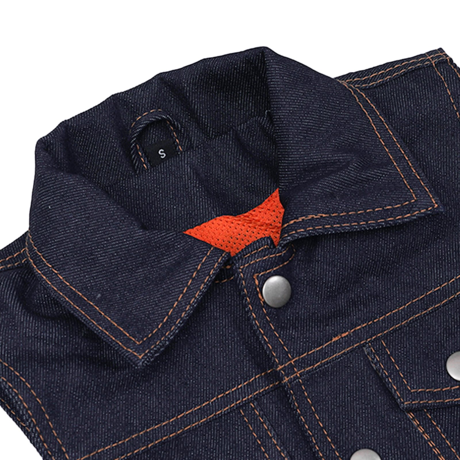 BSM4670 Azure Indigo Kids Denim Vest - Image 5