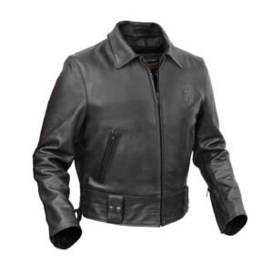 BSM4648 Iron Warrior Men’s Leather Motorcycle Jacket