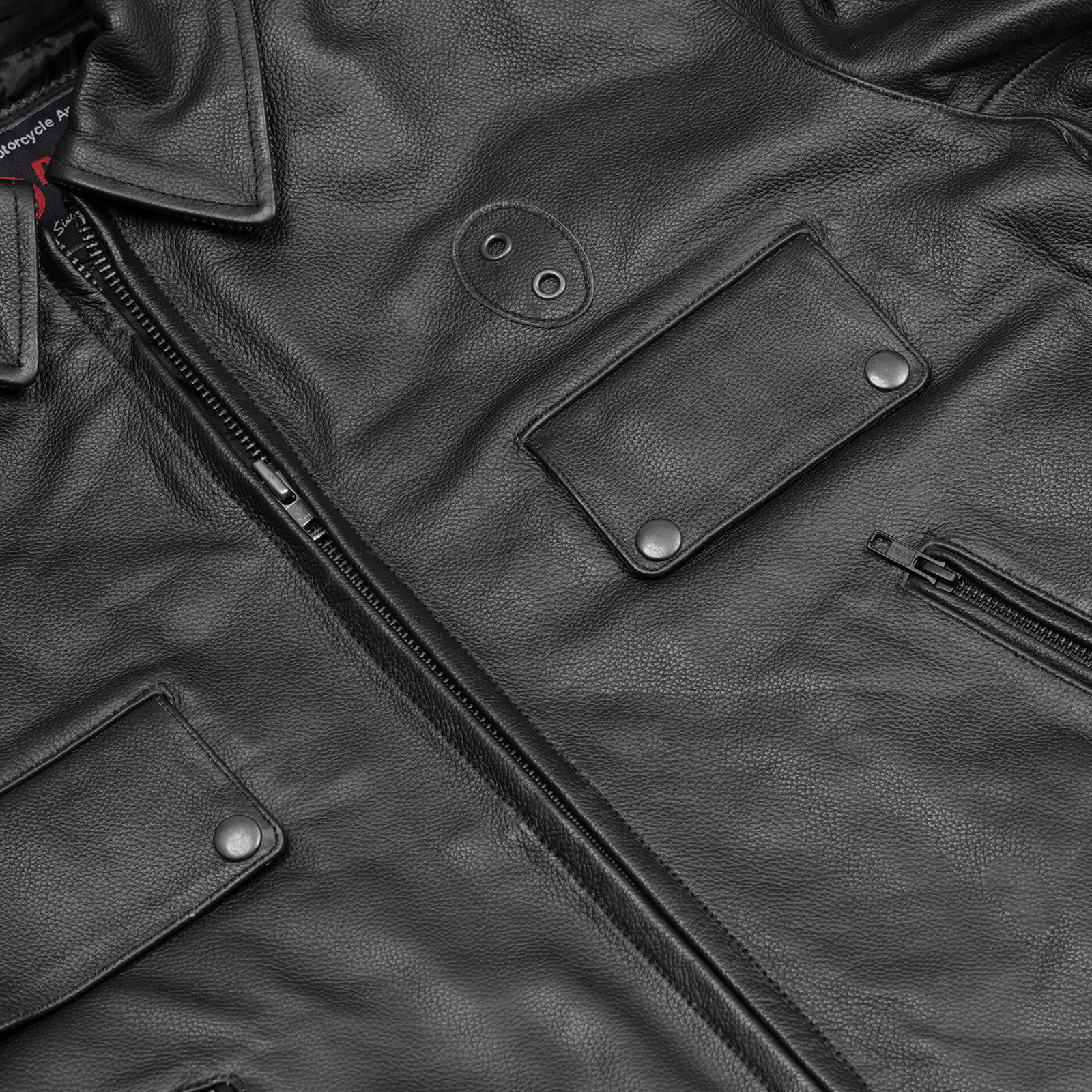 BSM4648 Iron Warrior Men’s Leather Motorcycle Jacket - Image 8