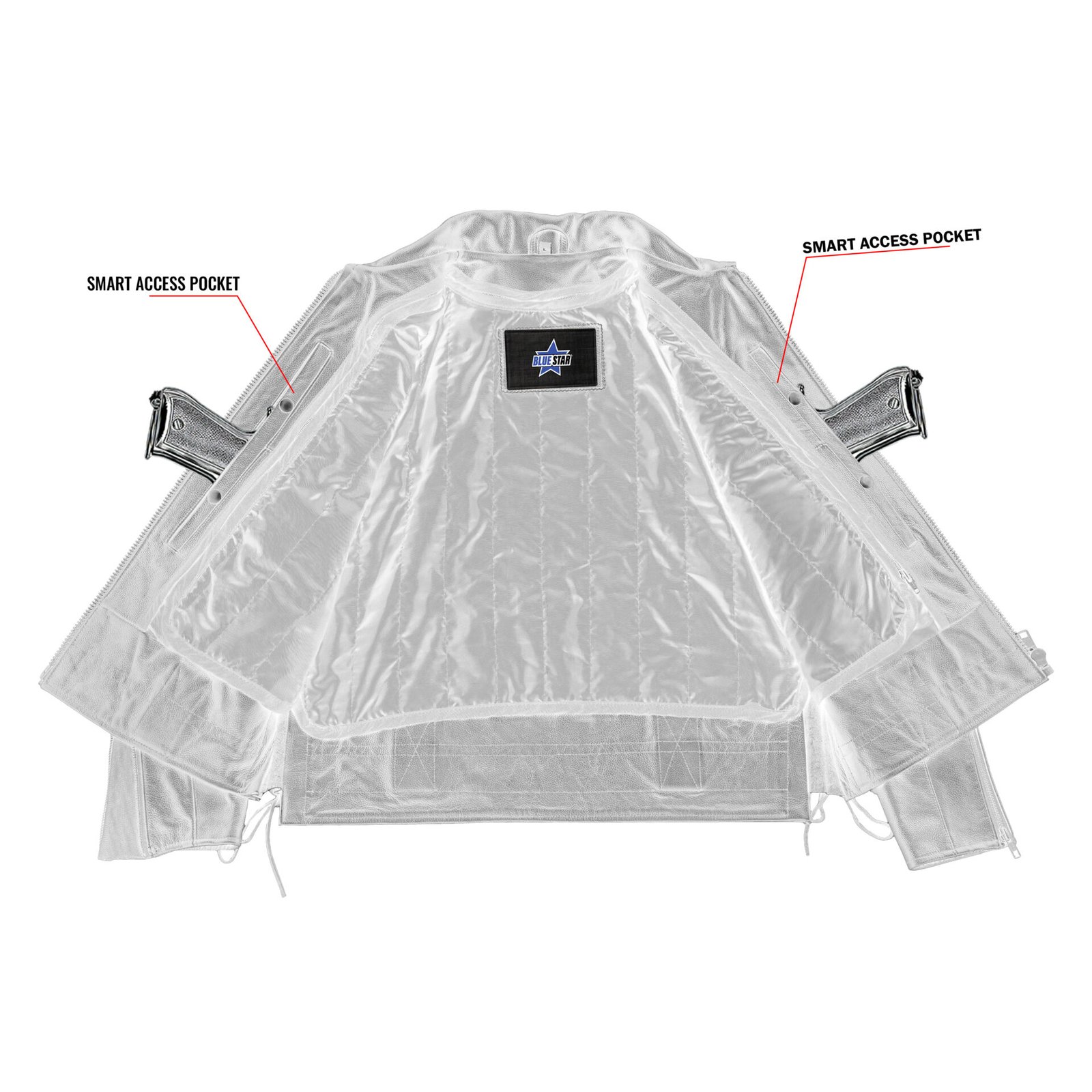 BSM4648 Iron Warrior Men’s Leather Motorcycle Jacket - Image 4