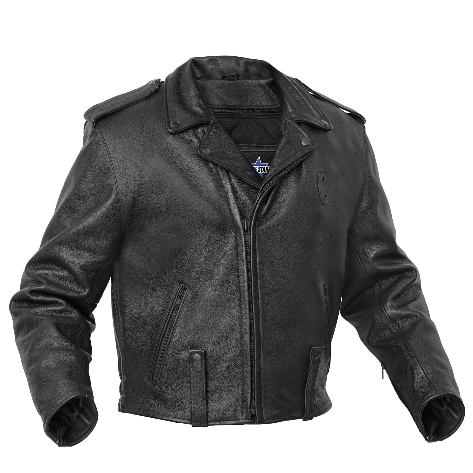 BSM4660 Rogue Rider Men’s Leather Motorcycle Jacket
