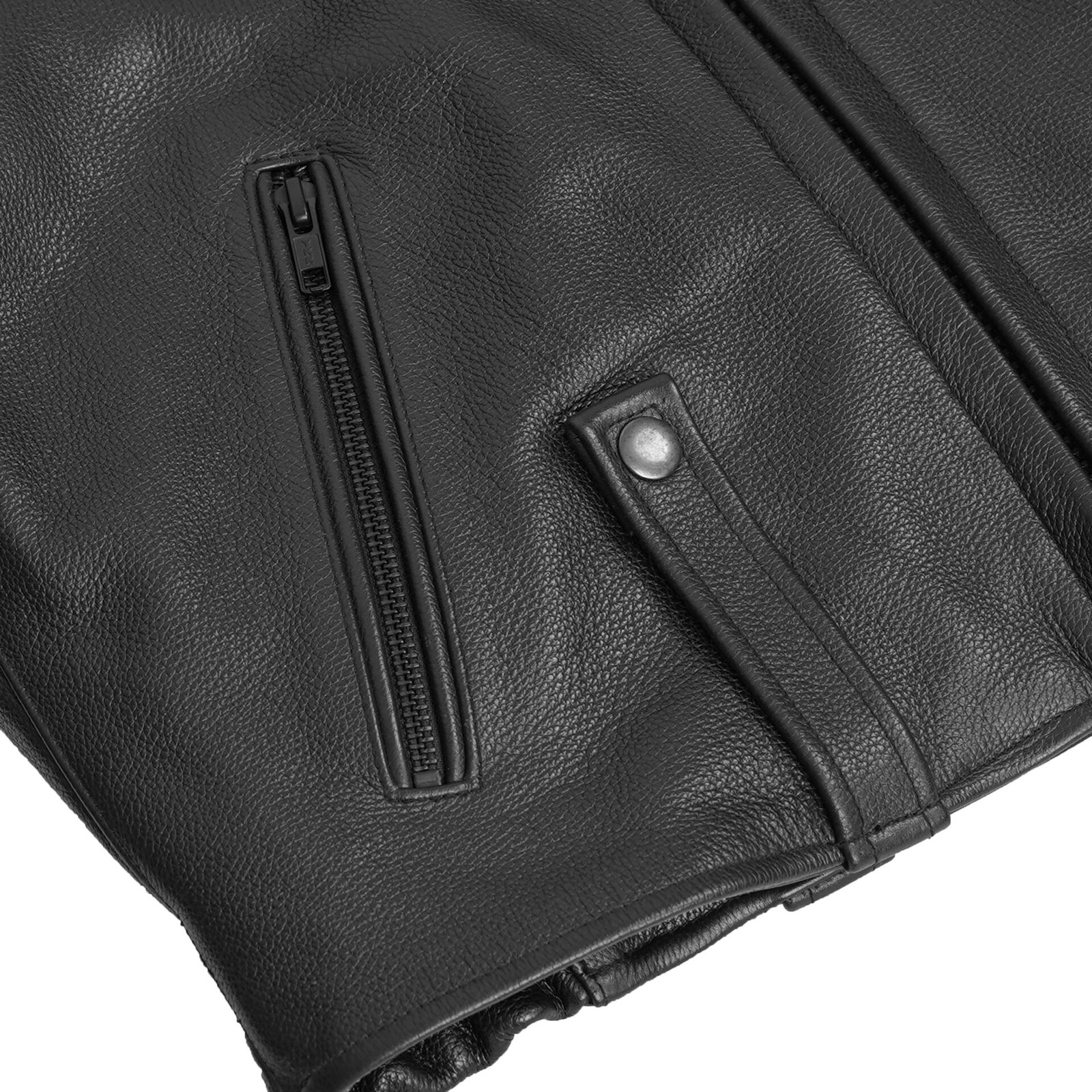 BSM4660 Rogue Rider Men’s Leather Motorcycle Jacket - Image 8