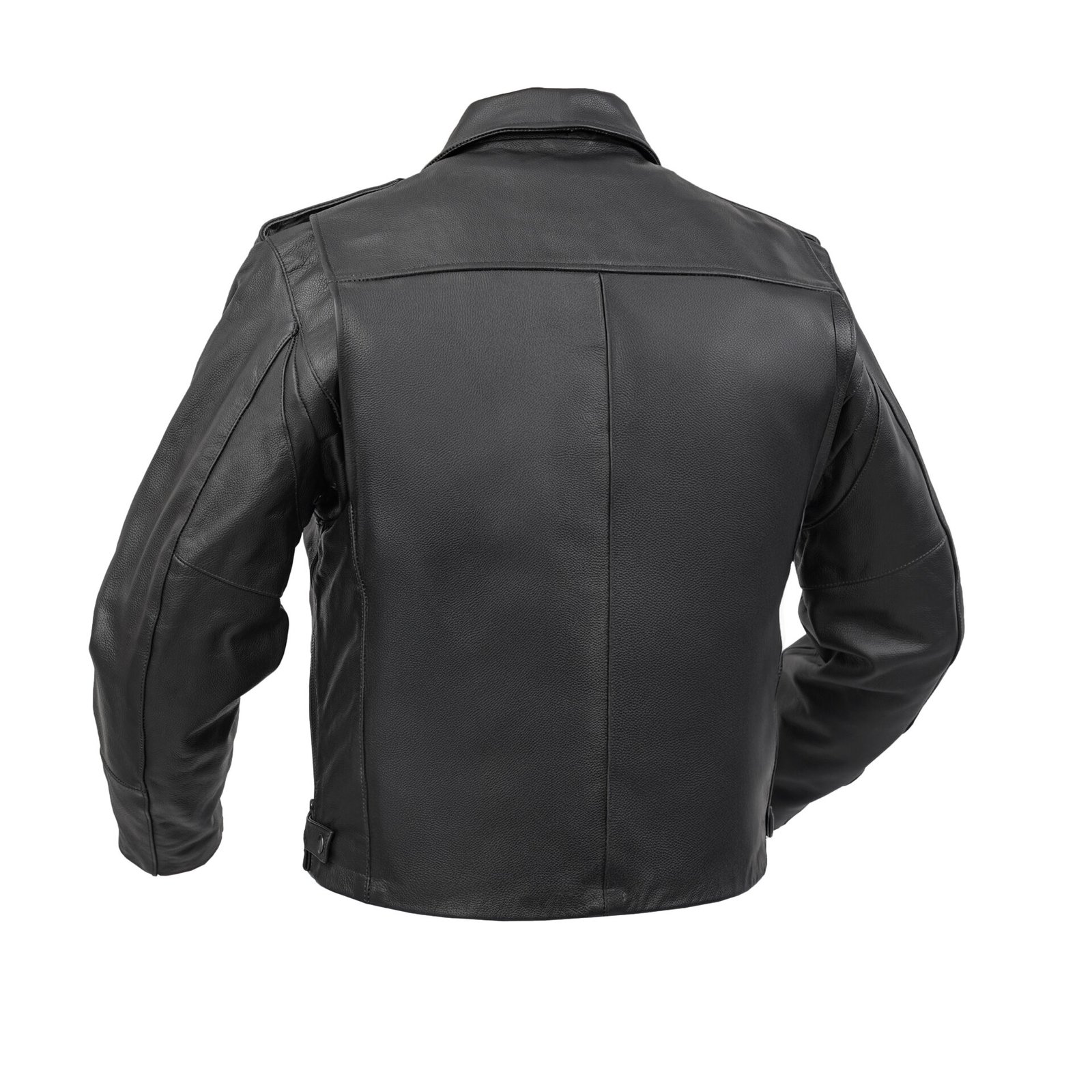 BSM4649 Black Raider Men’s Leather Motorcycle Jacket - Image 2