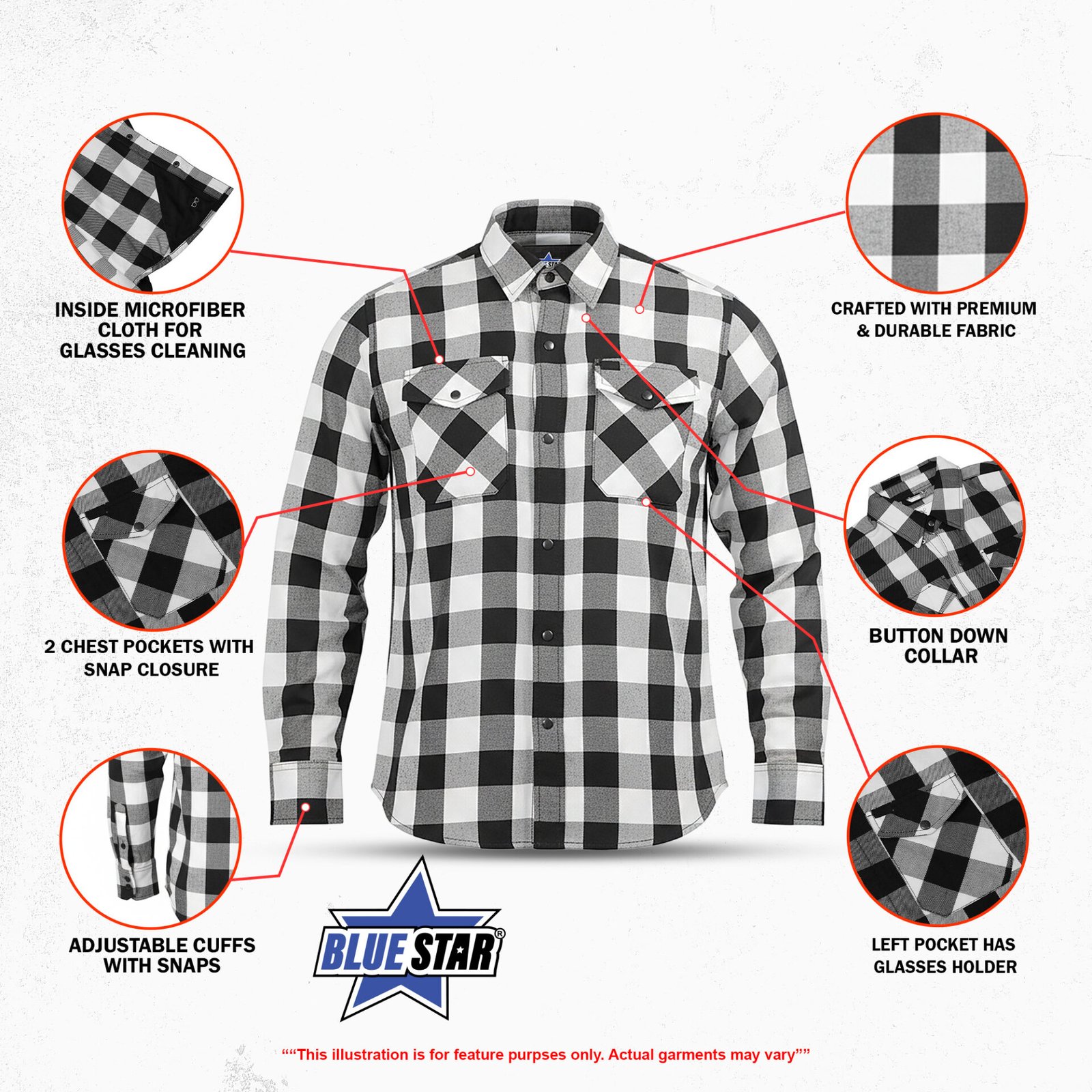 BSM4682 Stonepine Men's Flannel Shirt - Image 3