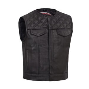 BSM5049 Nocturne Men’s Leather Motorcycle Vest