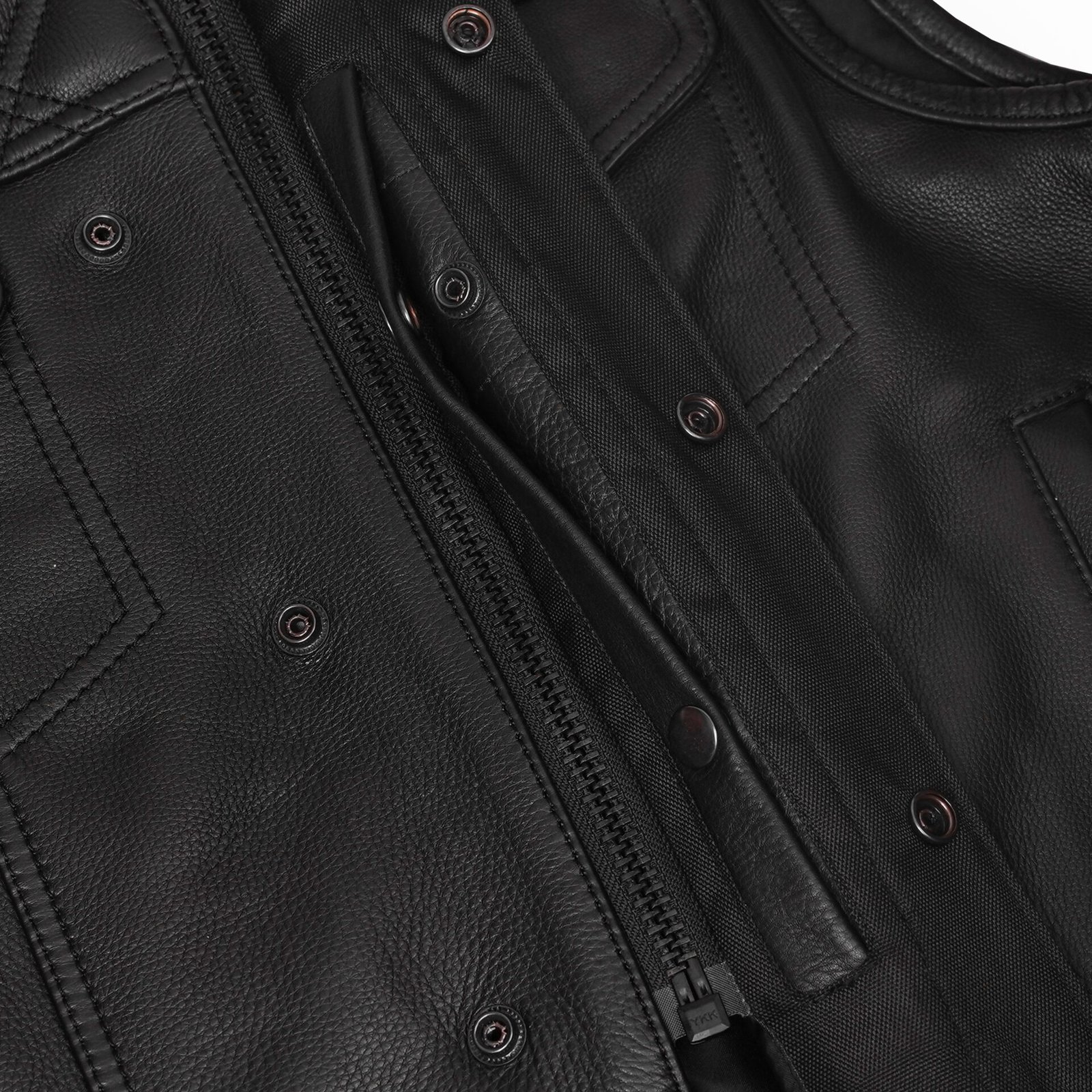 BSM5049 Nocturne Men’s Leather Motorcycle Vest - Image 9
