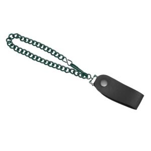 Dark Teal Heavy-Duty Wallet Chain with Snap-On Belt Loop - 13 Inch