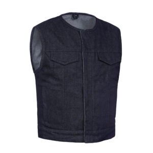 BSM5054 Hardline Men’s Motorcycle Denim Vest