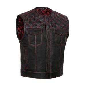 BSM5055 Canyonforge Men's Motorcycle Leather Vest