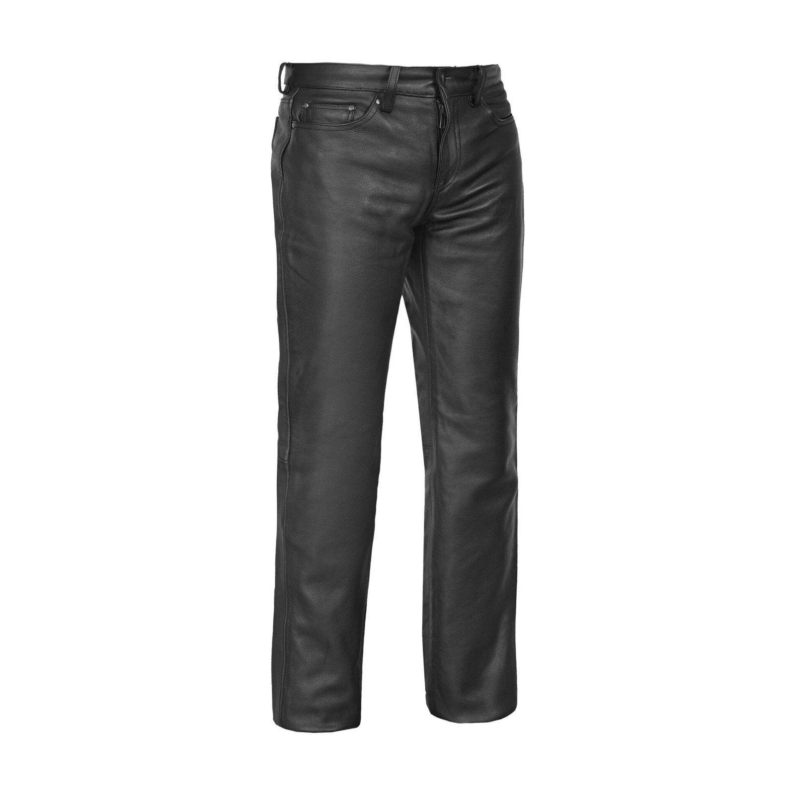 BSM5052 Onedrive Men's Black leather motorcycle pants - Image 4
