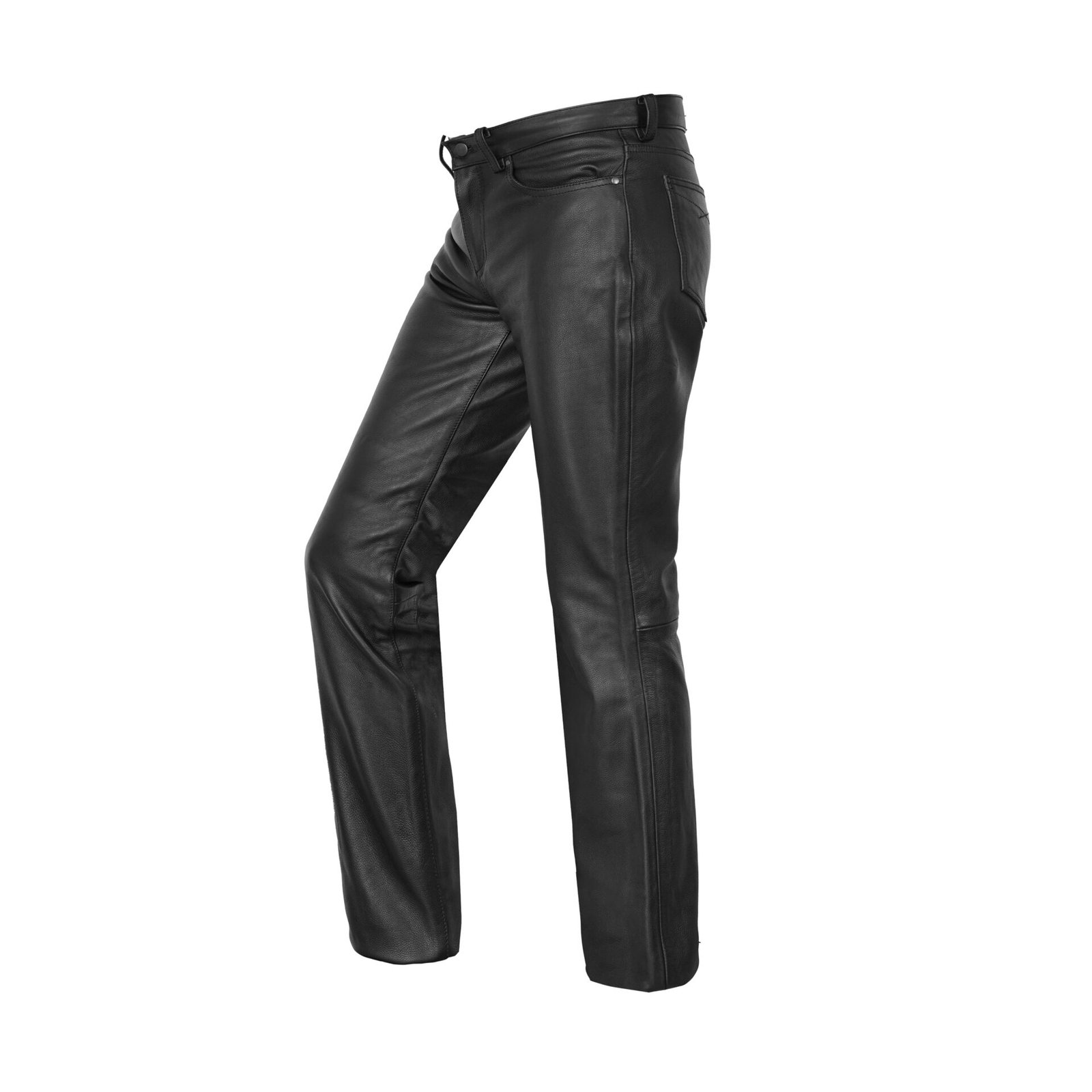 BSM5052 Onedrive Men's Black leather motorcycle pants - Image 5