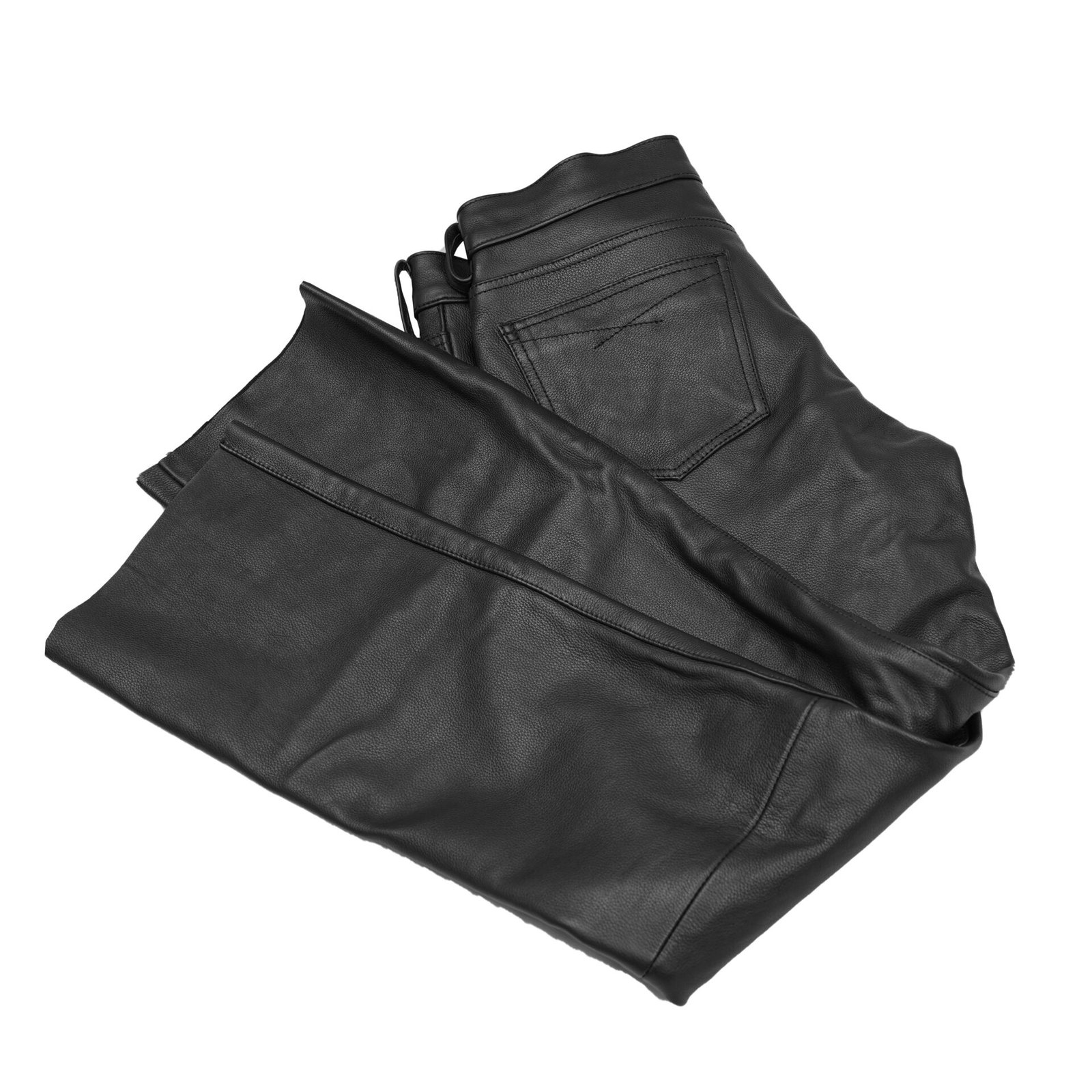 BSM5052 Onedrive Men's Black leather motorcycle pants - Image 8