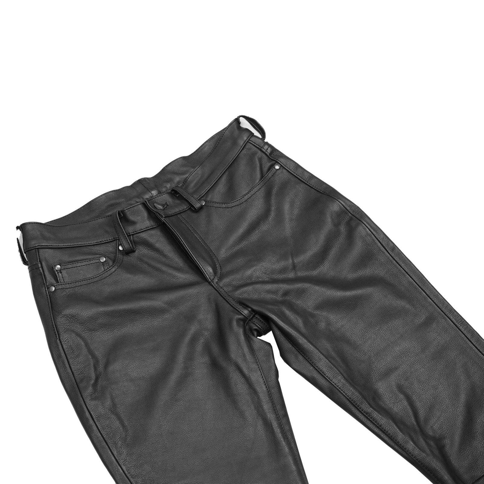 BSM5052 Onedrive Men's Black leather motorcycle pants - Image 9